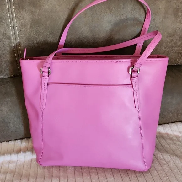 Coach hot pink tote - Picture 4 of 8